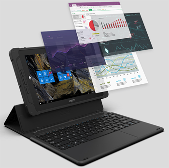 Tablette terrain avec tableaux de bord MSM